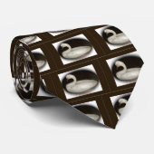 木彫り白鳥ネクタイ ネクタイ (ロール)