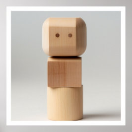 木彫り顔 ポスター