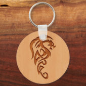 木彫り龍 キーホルダー (正面)