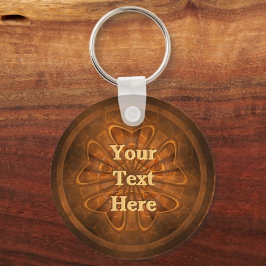 木彫り キーホルダー (正面)