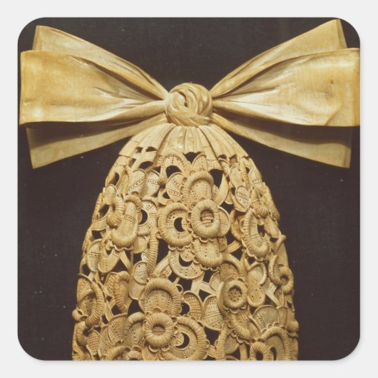 木彫り スクエアシール (正面)