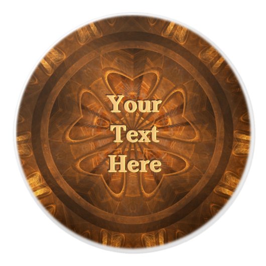 木彫り セラミックノブ (正面)