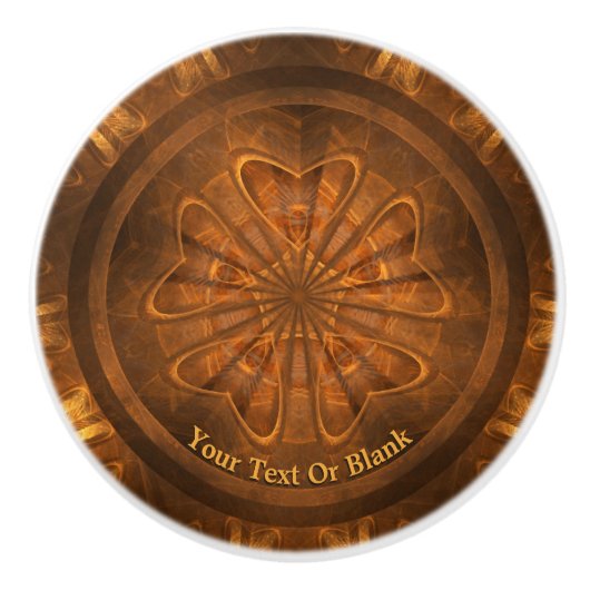 木彫り セラミックノブ (正面)