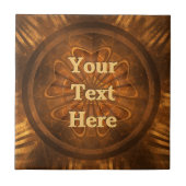 木彫り タイル (正面)