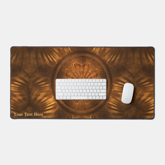 木彫り デスクマット (キーボード&マウス)