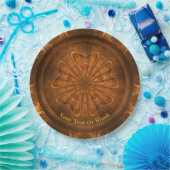 木彫り ペーパープレート (パーティー)