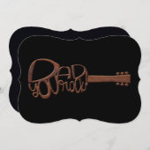 木彫ギターシェイプパパYou Rock (正面/裏面)