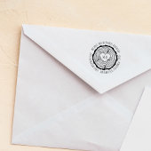 木彫ハート素朴結婚差出人住所 セルフインキングスタンプ