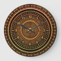 木彫フェイクり時計