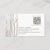 木彫プロフェッショナル大工Qrコード 名刺 (裏面)