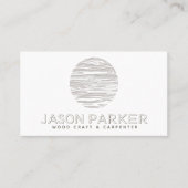 木彫プロフェッショナル大工Qrコード 名刺 (正面)