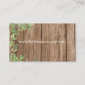 木彫名刺 名刺 (裏面)