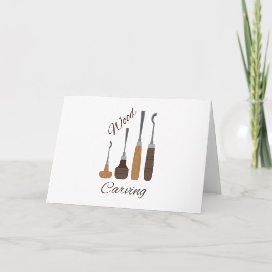 木彫 カード (正面)