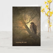 木恋しく思の上で カード (黄色い花)