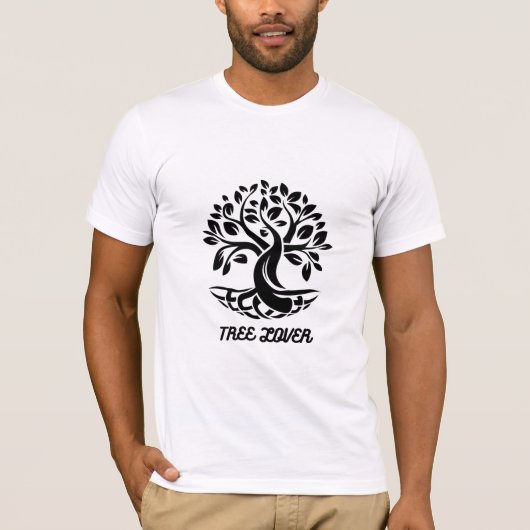 木愛好家の自然引用Tシャツ – 自然と森 Tシャツ (正面)