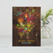 木感動的の魔法の田舎結婚式 招待状 (スタンド正面)