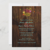 木感動的の魔法の田舎結婚式 招待状 (裏面)