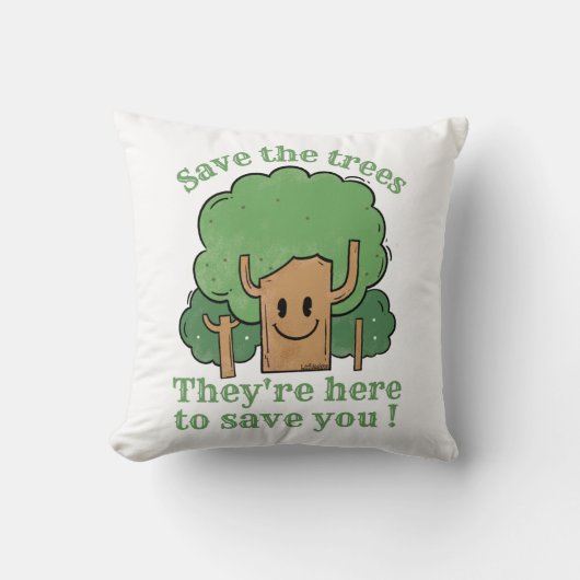 木救々が君の所に来救た クッション (正面)