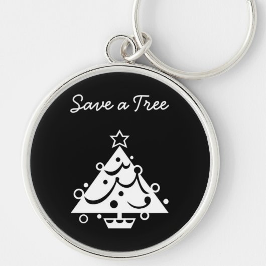 木救のクリスマスツリー キーホルダー (正面)