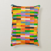 木数々の色の織目木製Mからの寄せ木 アクセントクッション (裏面(縦))