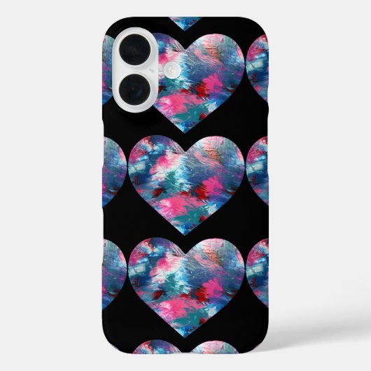 木数々の色絵を描ハート Case-Mate iPhoneケース (裏面)