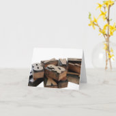 木文字 カード (黄色い花)