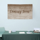 木旗をすぐに来ます 横断幕 (トレードショー)