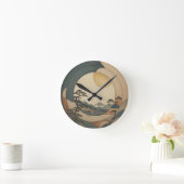 木日本のの風景 ラウンド壁時計 (ホーム)