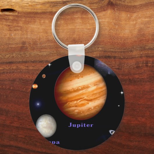 木星とヨーロッパ キーホルダー (正面)