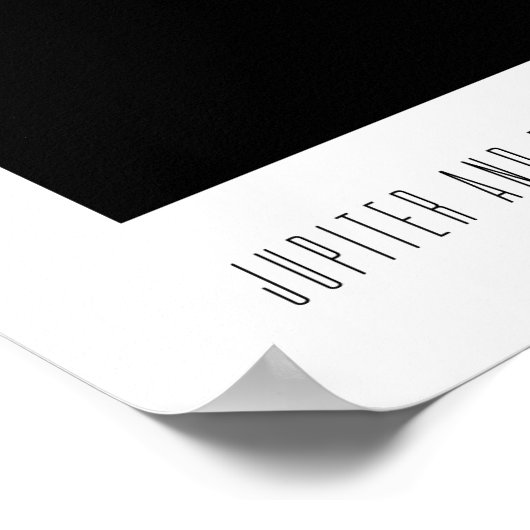 木星とヨーロッパ ポスター (角)