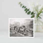 木星と湖ワース鉄道、フロリダヴィンテージ ポストカード (スタンド正面)