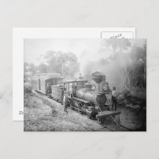 木星と湖ワース鉄道, 1897 ポストカード (正面/裏面)