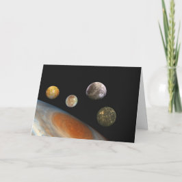 木星と4つの衛星ガリレオ衛星 カード