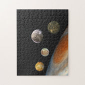 木星と4つの衛星ガリレオ衛星 ジグソーパズル (縦)