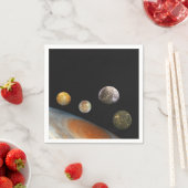 木星と4つの衛星ガリレオ衛星 スタンダードカクテルナプキン (インサイチュ)