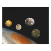 木星と4つの衛星ガリレオ衛星 フォトプリント (正面)