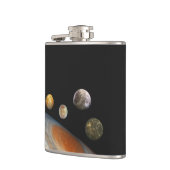 木星と4つの衛星ガリレオ衛星 フラスク (左)