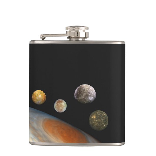 木星と4つの衛星ガリレオ衛星 フラスク (正面)