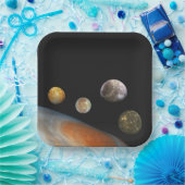 木星と4つの衛星ガリレオ衛星 ペーパープレート (パーティー)