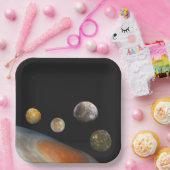 木星と4つの衛星ガリレオ衛星 ペーパープレート (パーティー)