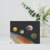 木星と4つの衛星ガリレオ衛星 ポストカード (スタンド正面)