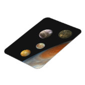 木星と4つの衛星ガリレオ衛星 マグネット (左側)