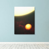 木星に似た惑星 キャンバスプリント (インサイチュ (ウッドフロア))