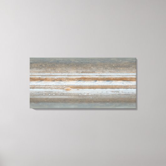 木星のカラーマップ キャンバスプリント (正面)