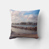 木星の入り江、冬の午後 クッション (裏面)