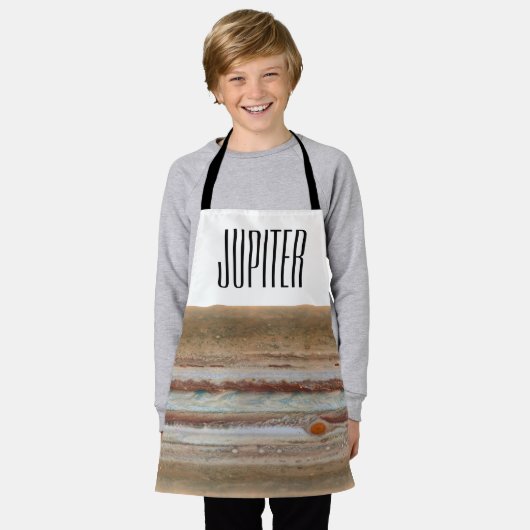 木星の地図 エプロン (着用した状態)