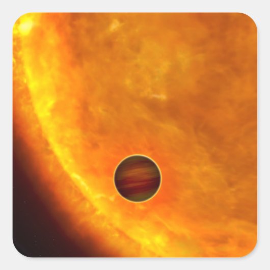 木星の大きさの惑星 スクエアシール (正面)