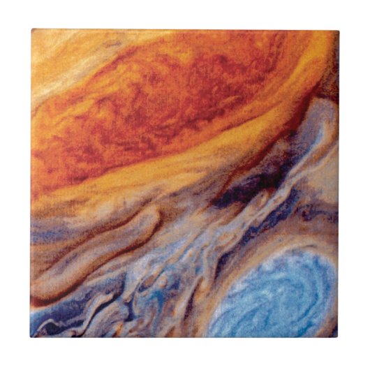 木星の大赤斑 - NASA ボイジャー写真 タイル (正面)