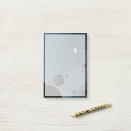 木星の小惑星。 ポストイット (デスク上)