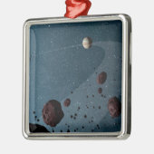 木星の小惑星。 メタルオーナメント (左)